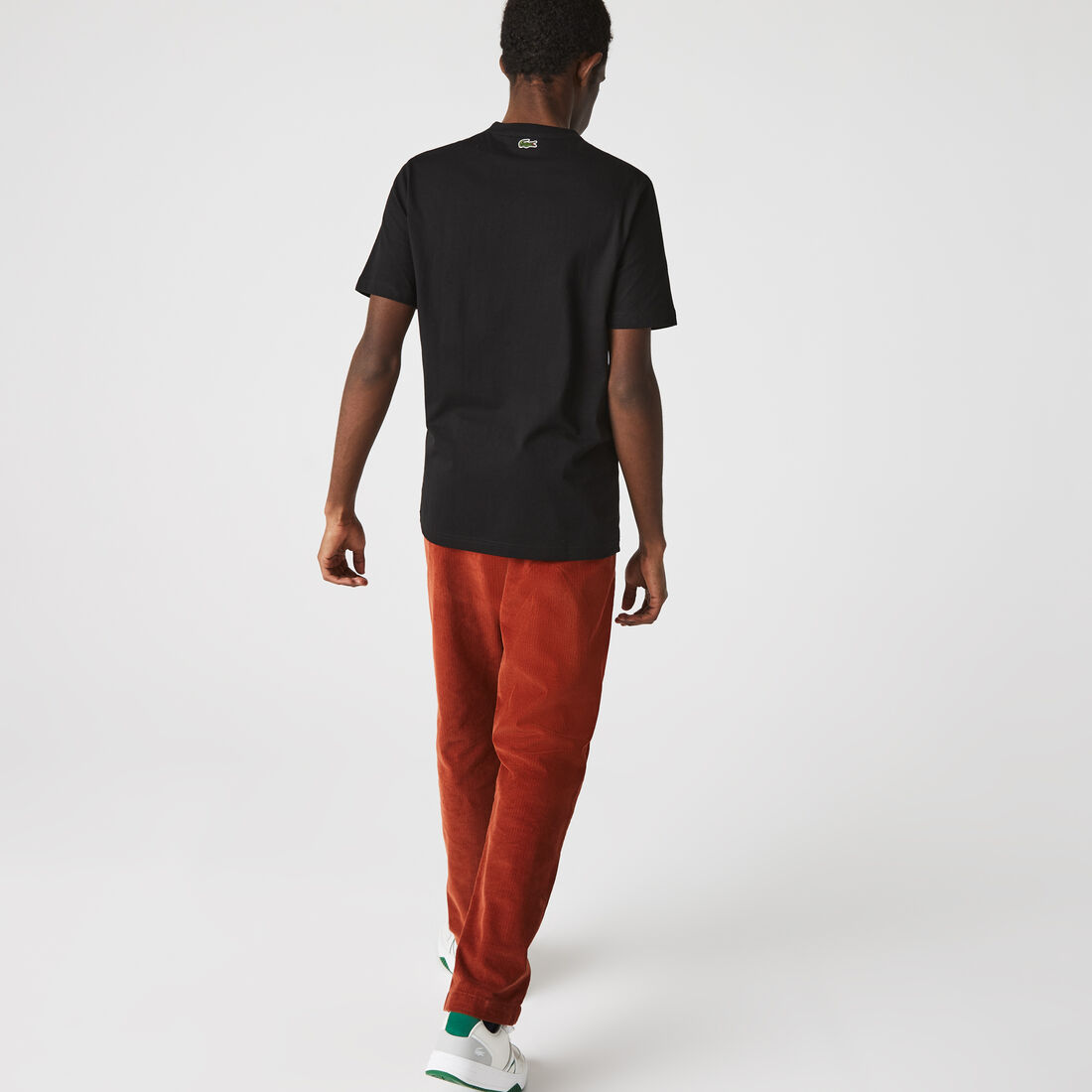 Men’s Crew Neck Crackled Logo Print Cotton T-shirt Men’s Crew Neck Crackled Logo Print Cotton T-shirt