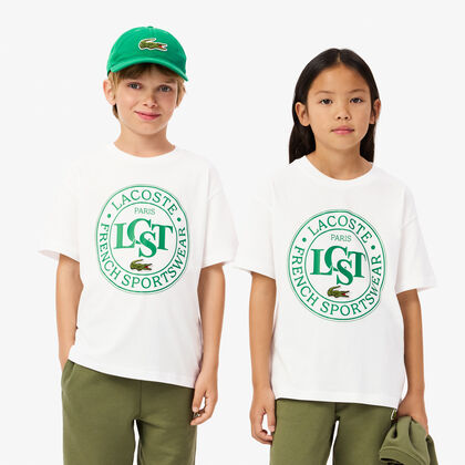 Contrast Badge Cotton T-shirt