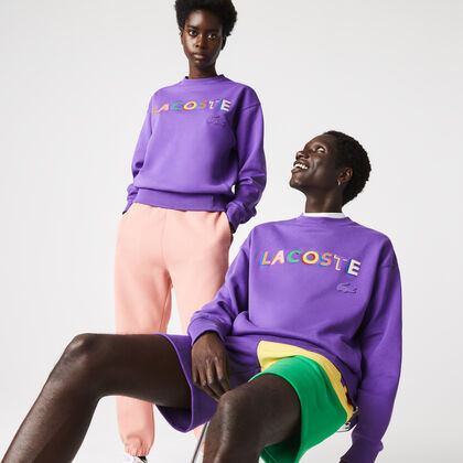 كنزة فضفاضة مطرزة من الصوف للجنسين من مجموعة Lacoste L!ve
