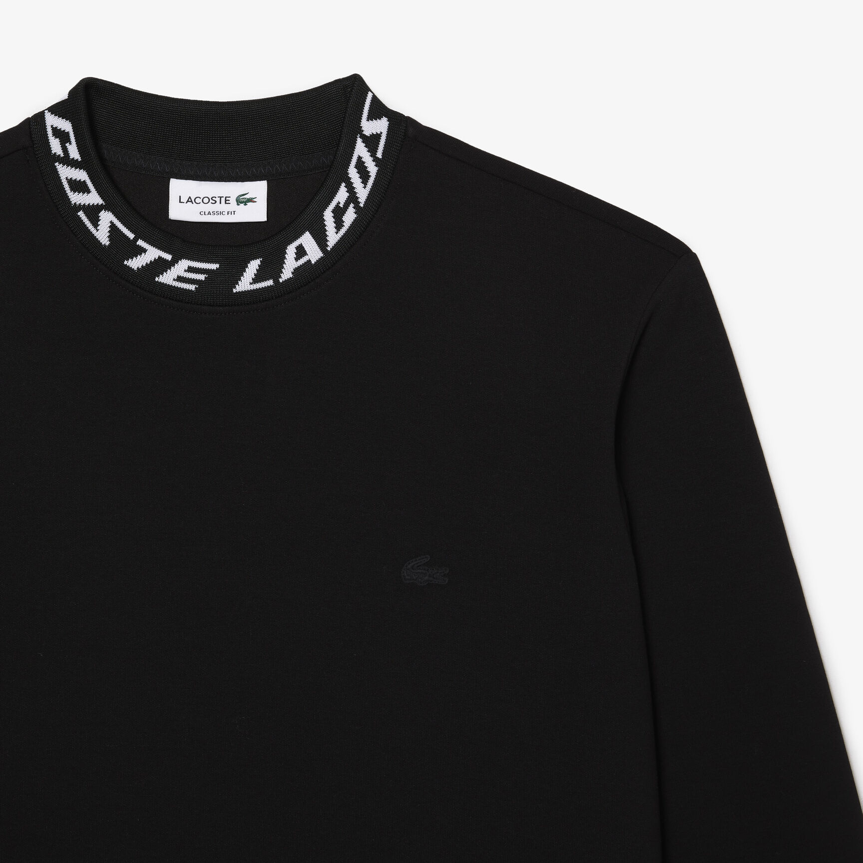 Men's Lacoste Double Sided Logo Collar Sweatshirt Men's Lacoste Double Sided Logo Collar Sweatshirt