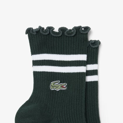 2-Pack Frilled Socks lacoste 2 pack frilled socks