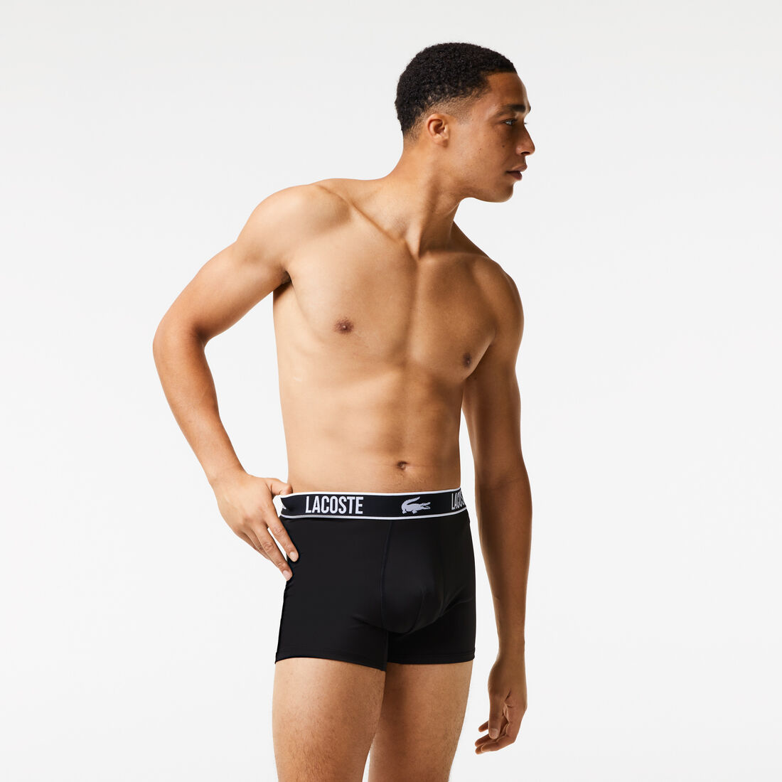 Men's Lacoste Recycled Polyester Jersey Trunk Three-Pack Men's Lacoste Recycled Polyester Jersey Trunk Three-Pack