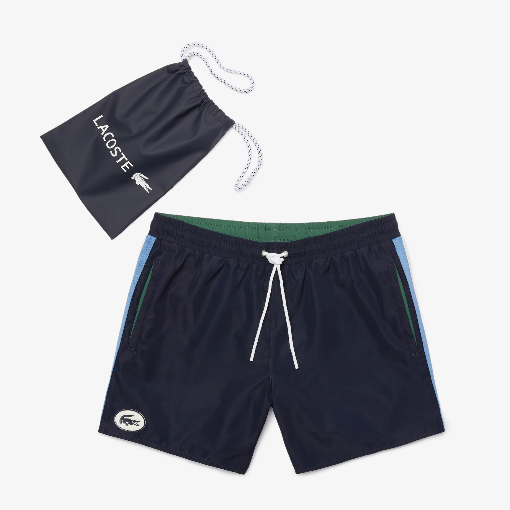 Men’s Heritage Contrast Bands Short Swimming Trunks