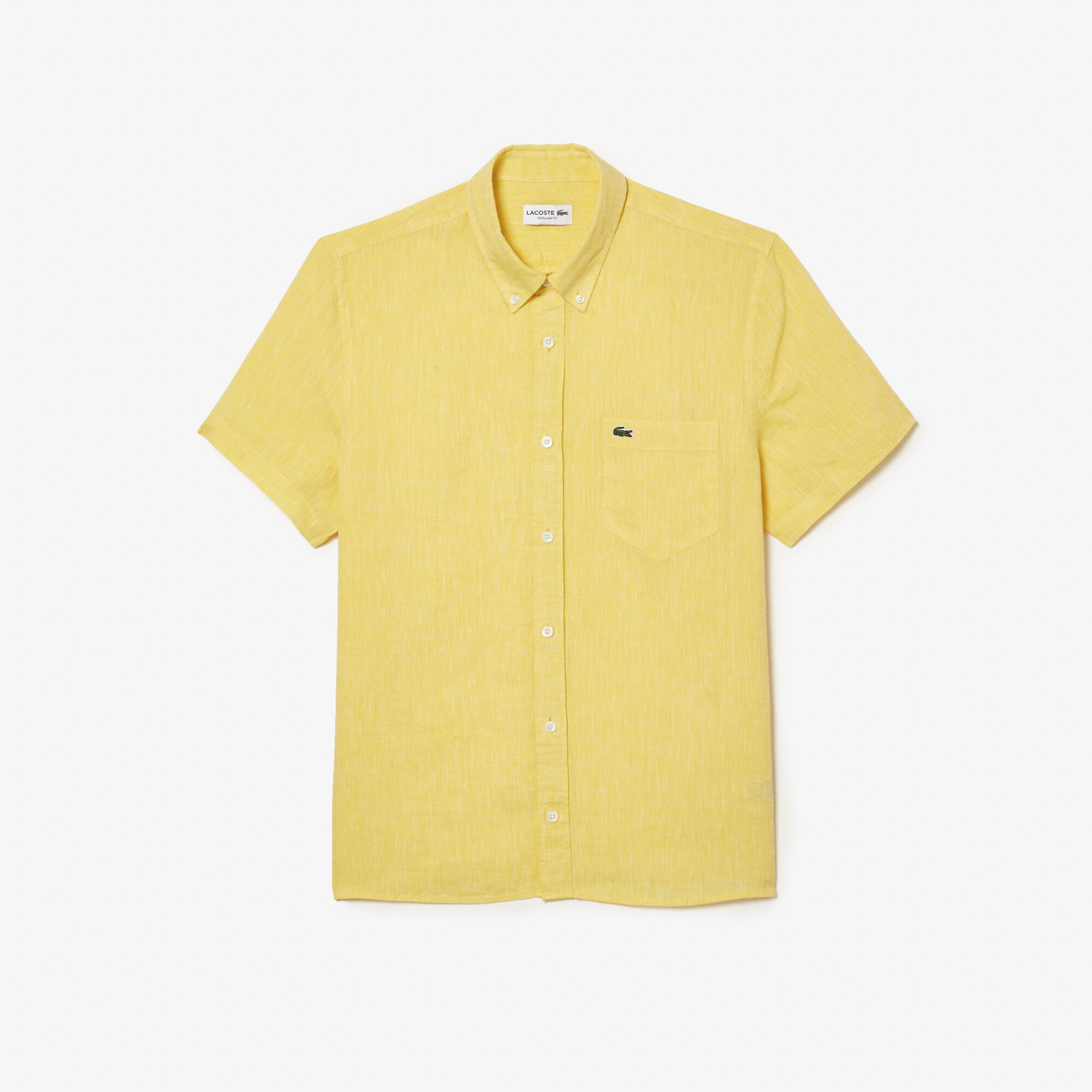 Lacoste linen short sleeve shirt sales