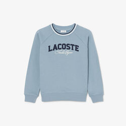 lacoste branded fleece sweatshirt