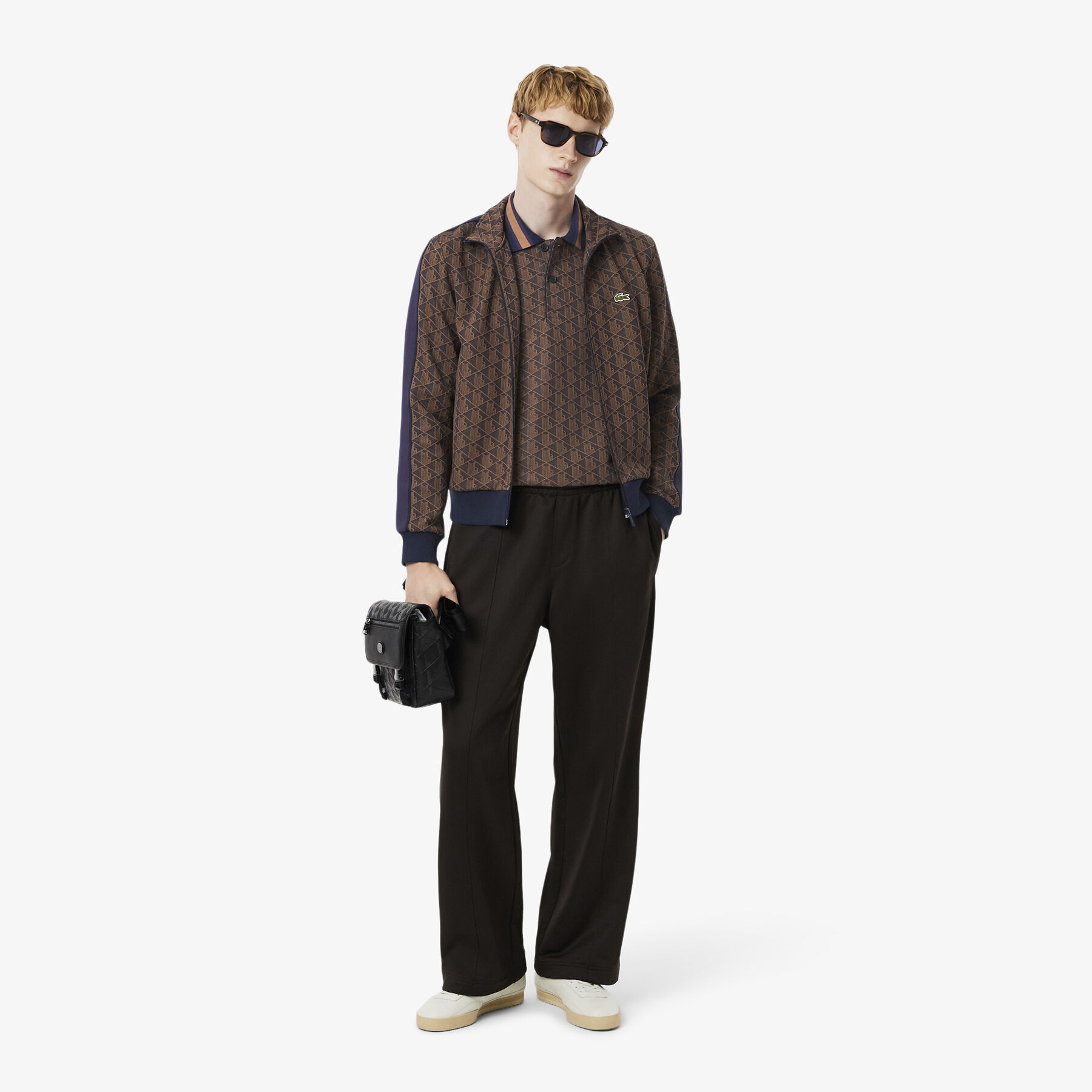 Classic Fit Monogram Jacquard Polo Shirt