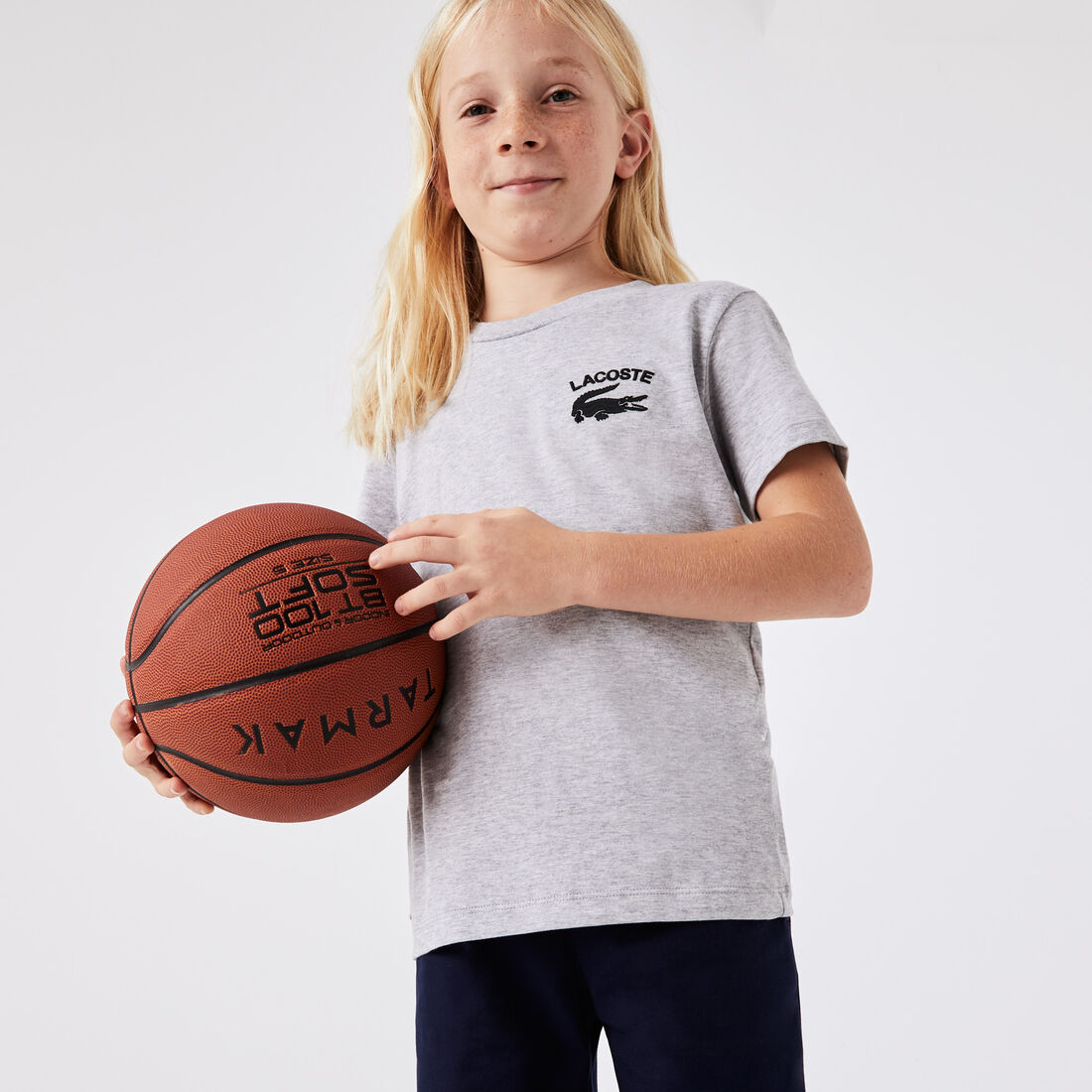 تيشيرت بطبعة لاكوست قطن جيرسيه للأولاد