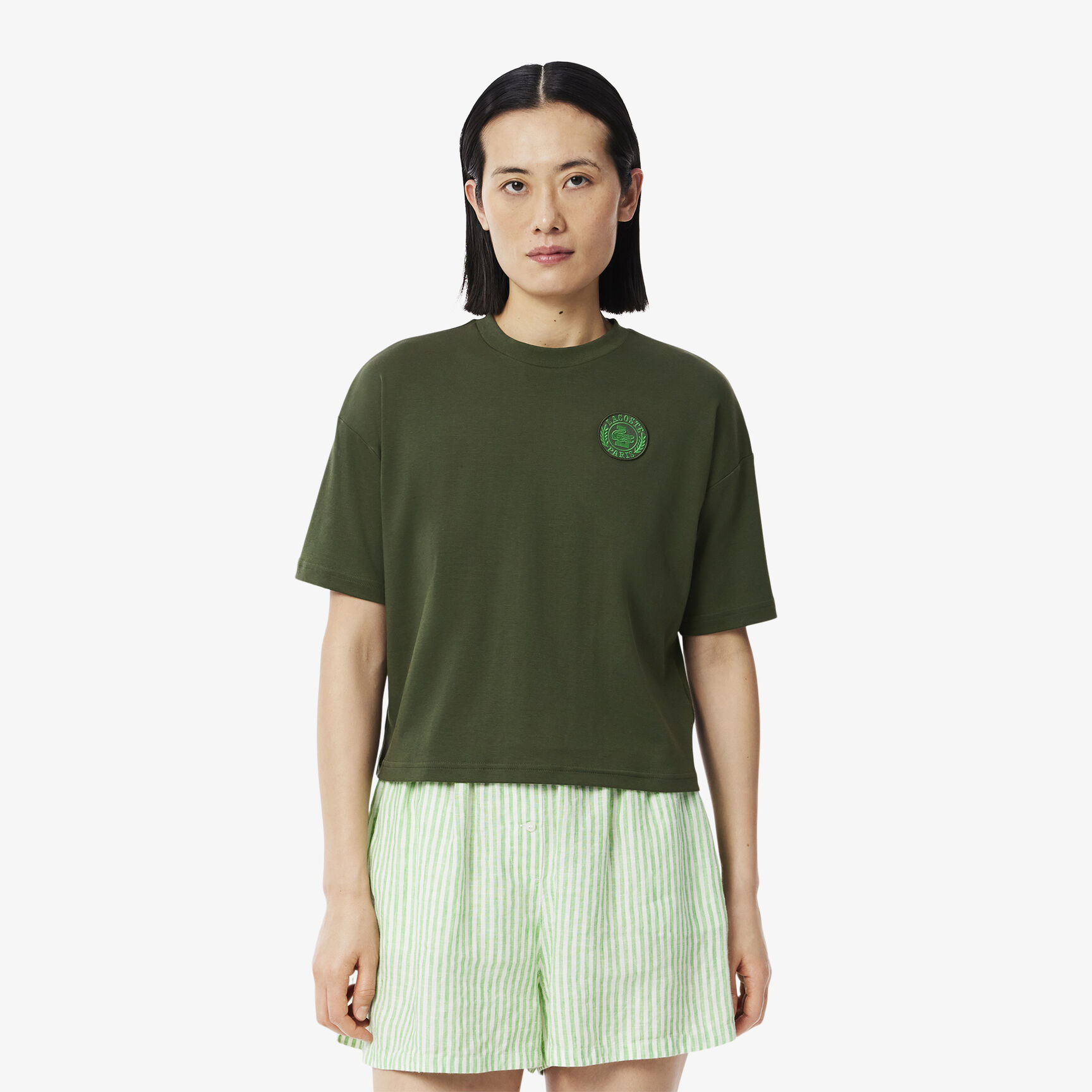 Lacoste Paris Badge Accent Jersey T-shirt