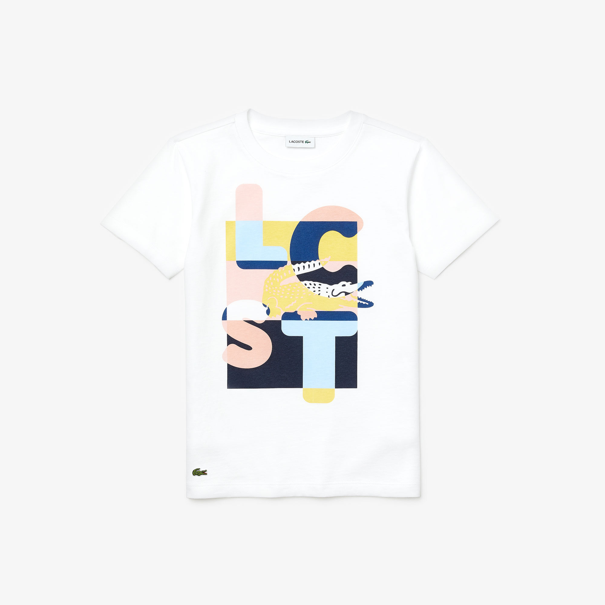 Girls' Crew Neck Print Cotton T-shirt Girls' Crew Neck Print Cotton T-shirt