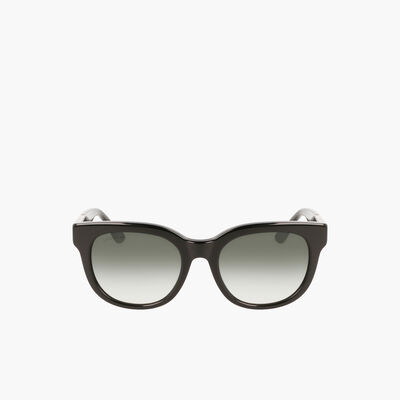 Women's Oval Acetate Croco Skin Sunglasses