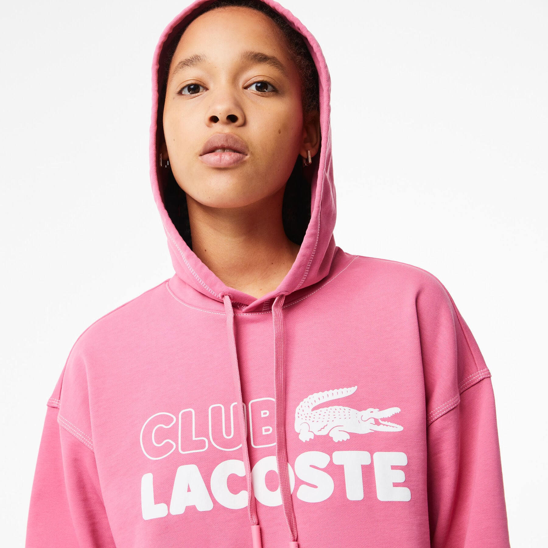 Women’s Lacoste Texture Print Hoodie women s lacoste texture print hoodie