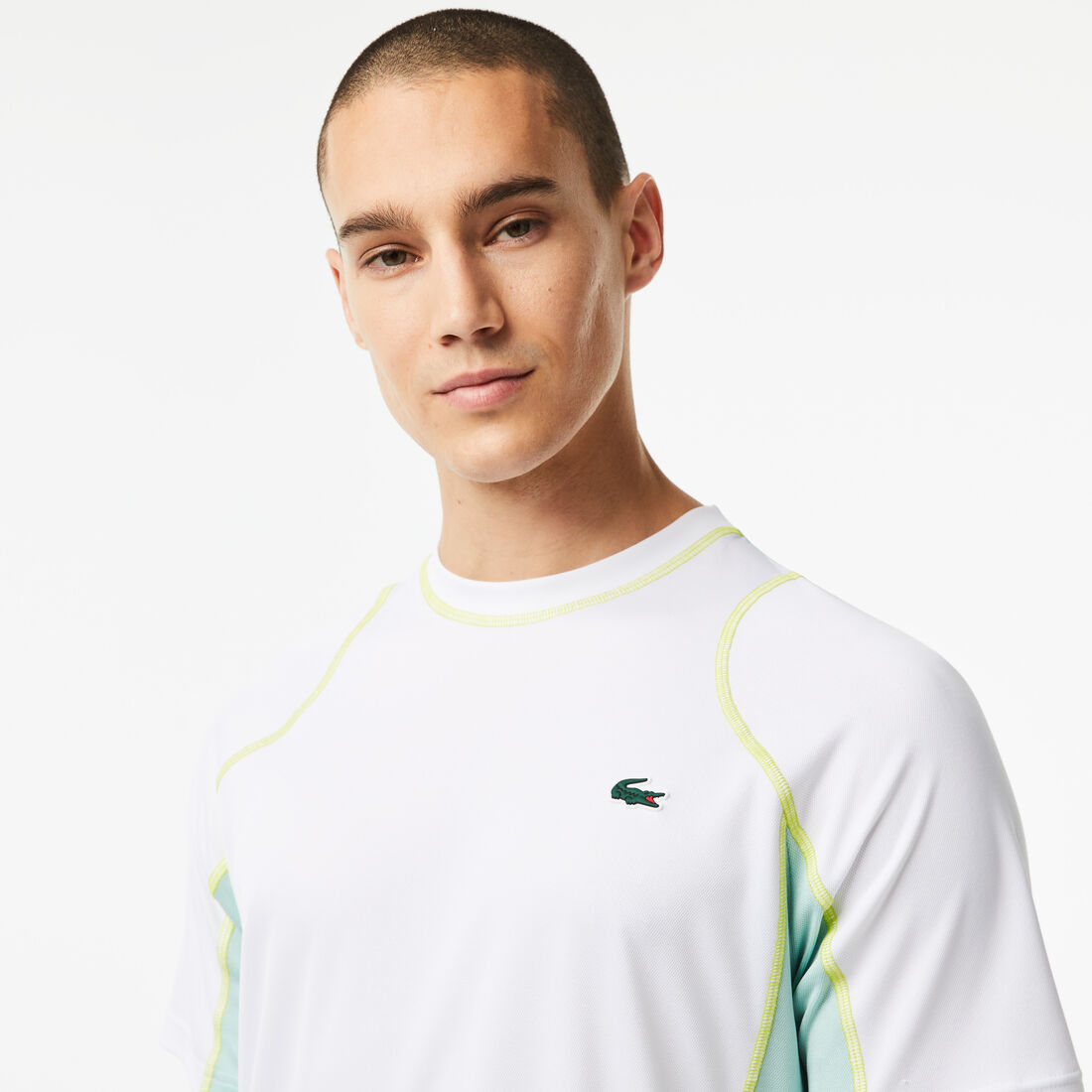 Men's Lacoste Tennis T-shirt in Tear Resistant Pique Men's Lacoste Tennis T-shirt in Tear Resistant Pique