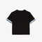 Girls' Lacoste Branded Short T-shirt girls lacoste branded short t shirt