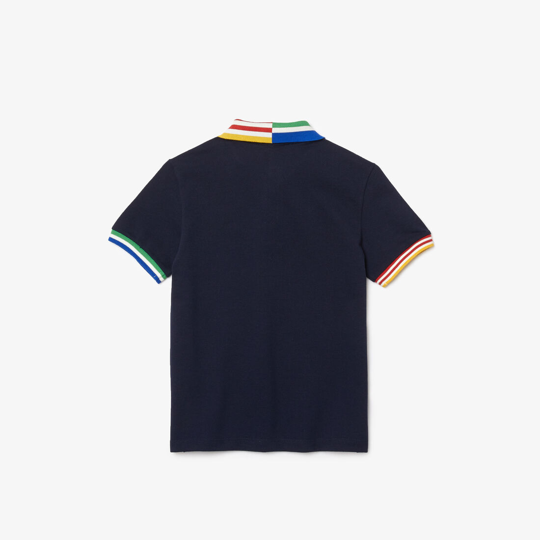 Boys’ Lacoste Striped Accents Cotton Piqué Polo Boys’ Lacoste Striped Accents Cotton Piqué Polo