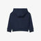 lacoste patch accent fleece badge hoodie