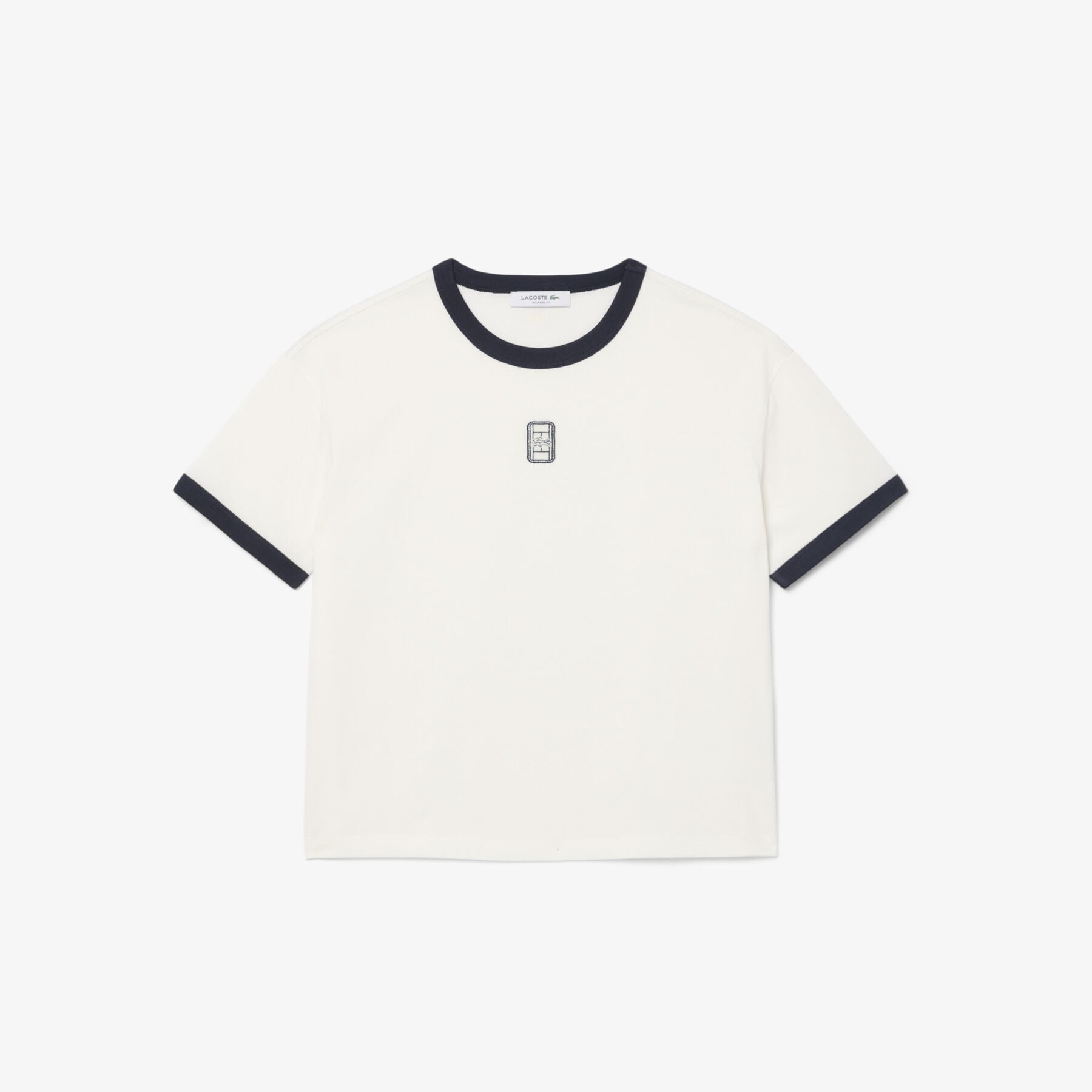 Embroidered Badge Jersey T-shirt lacoste embroidered badge jersey t shirt