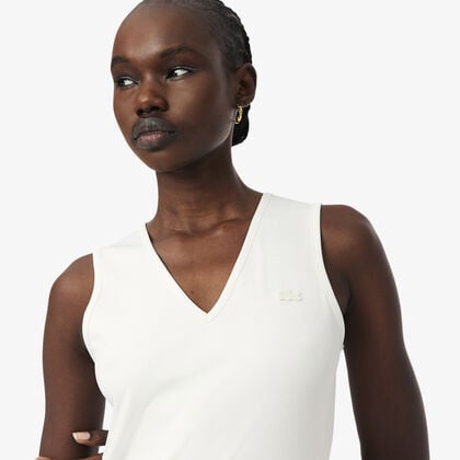 Long Sleeveless Pleated Dress