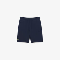 lacoste regular fit fleece shorts