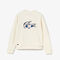 lacoste girl s crocodile print fleece sweatshirt