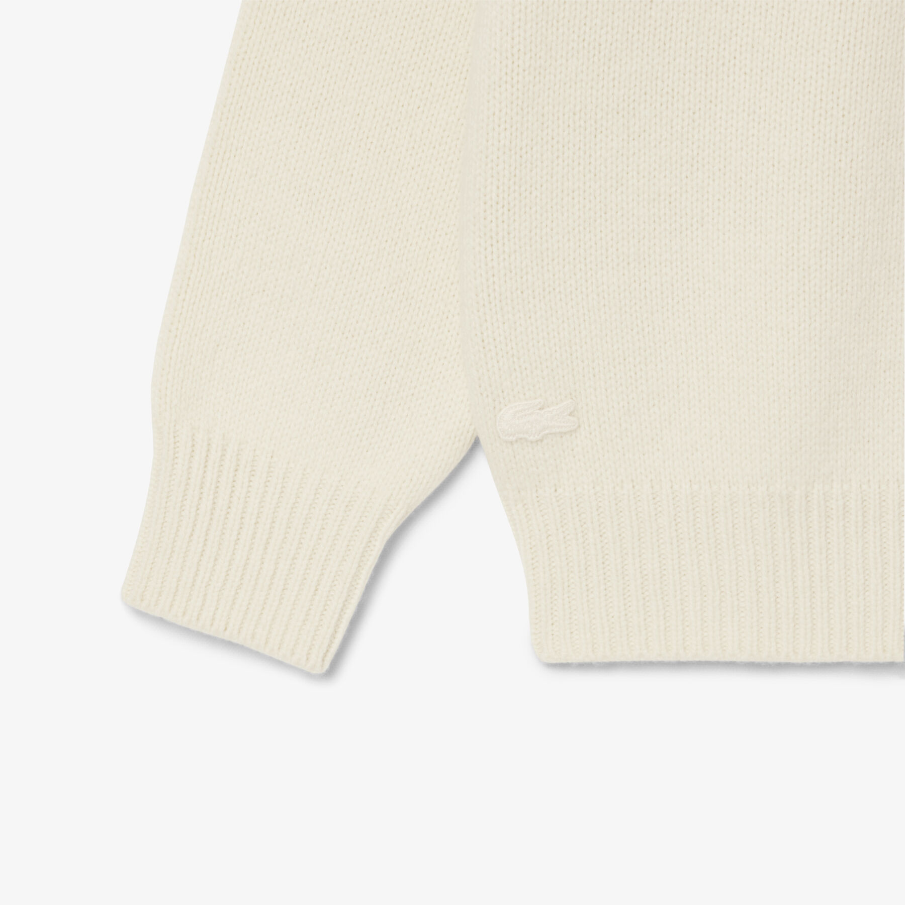 Intarsia Branded Carded Wool Sweater