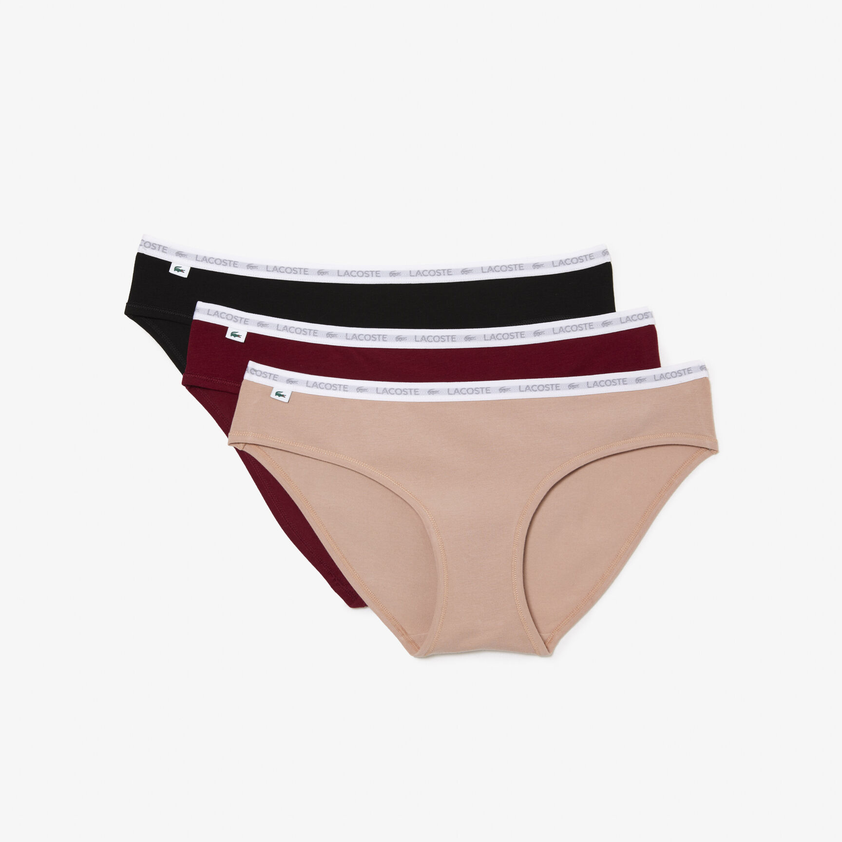 طقم بوكسر قطن مطاطي بتصميم رفيع من الجانبين، 3 قطع طقم بوكسر قطن مطاطي بتصميم رفيع من الجانبين، 3 قطع