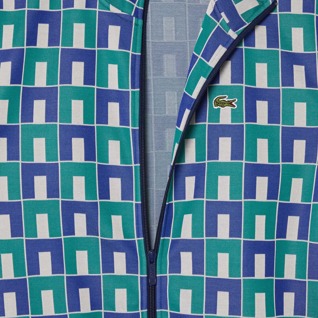 Robert George Jacquard Motif Zipped Sweatshirt Robert George Jacquard Motif Zipped Sweatshirt