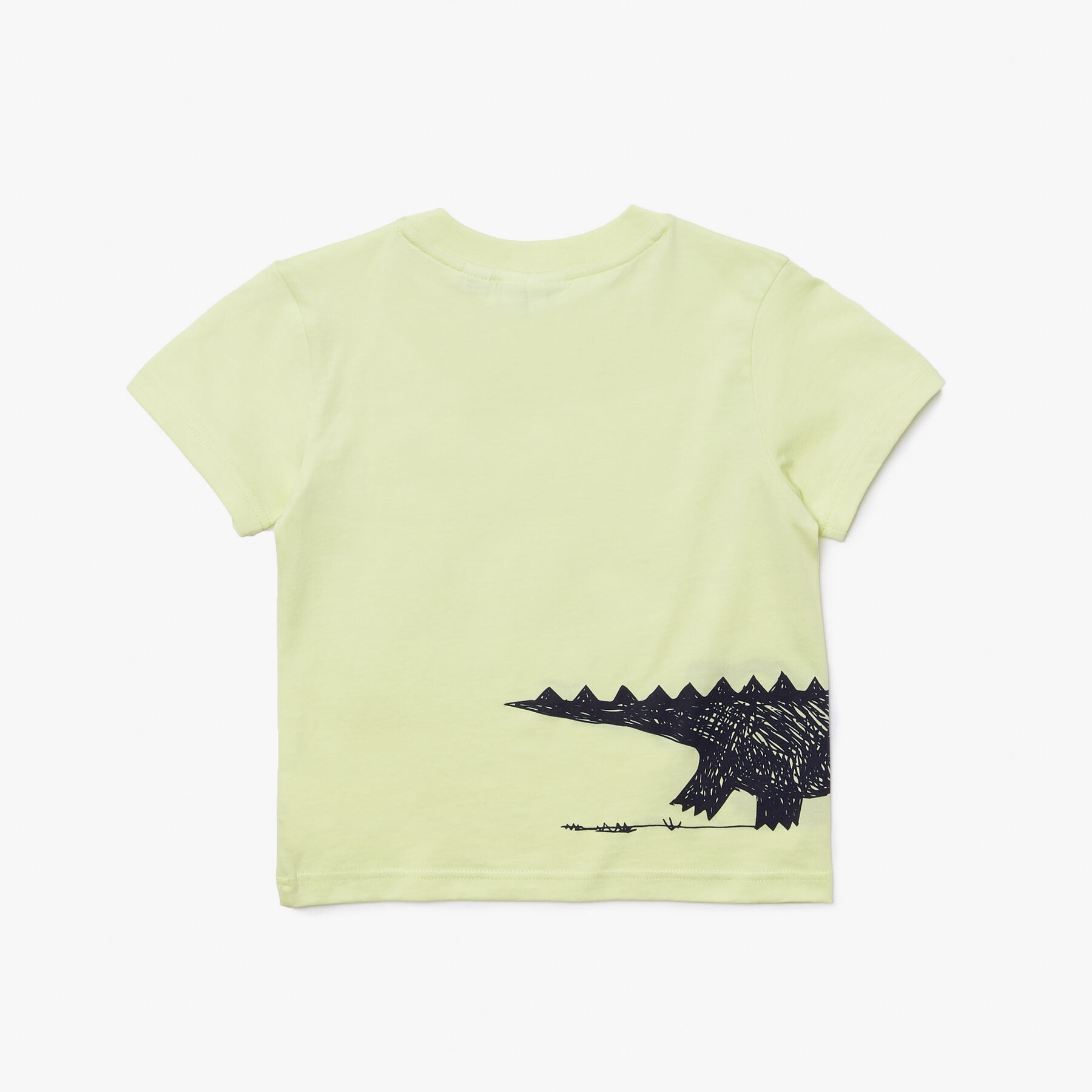 kids  lacoste crocodile print cotton jersey t shirt