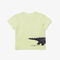 kids  lacoste crocodile print cotton jersey t shirt