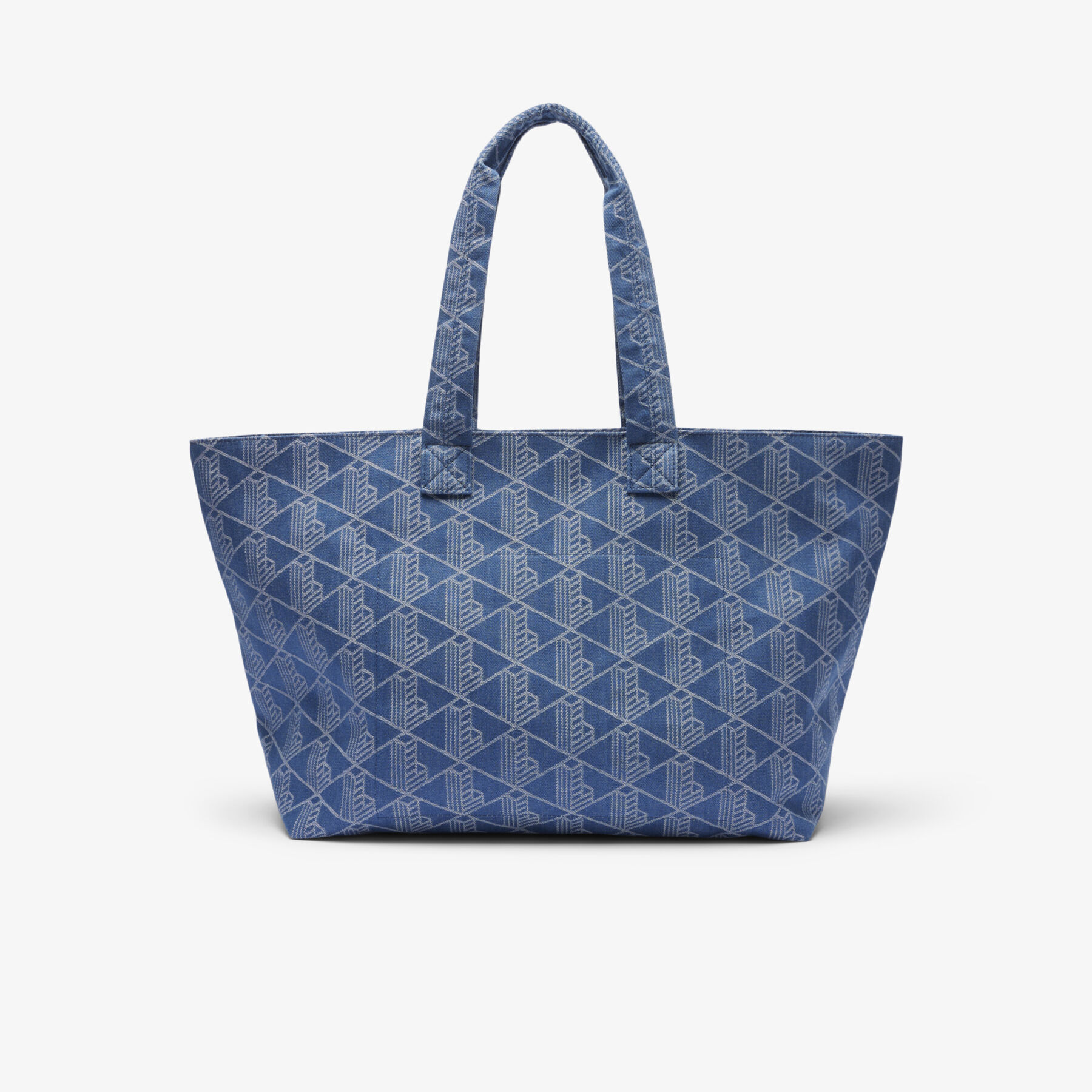 lacoste xxl summer pack jacquard motif tote