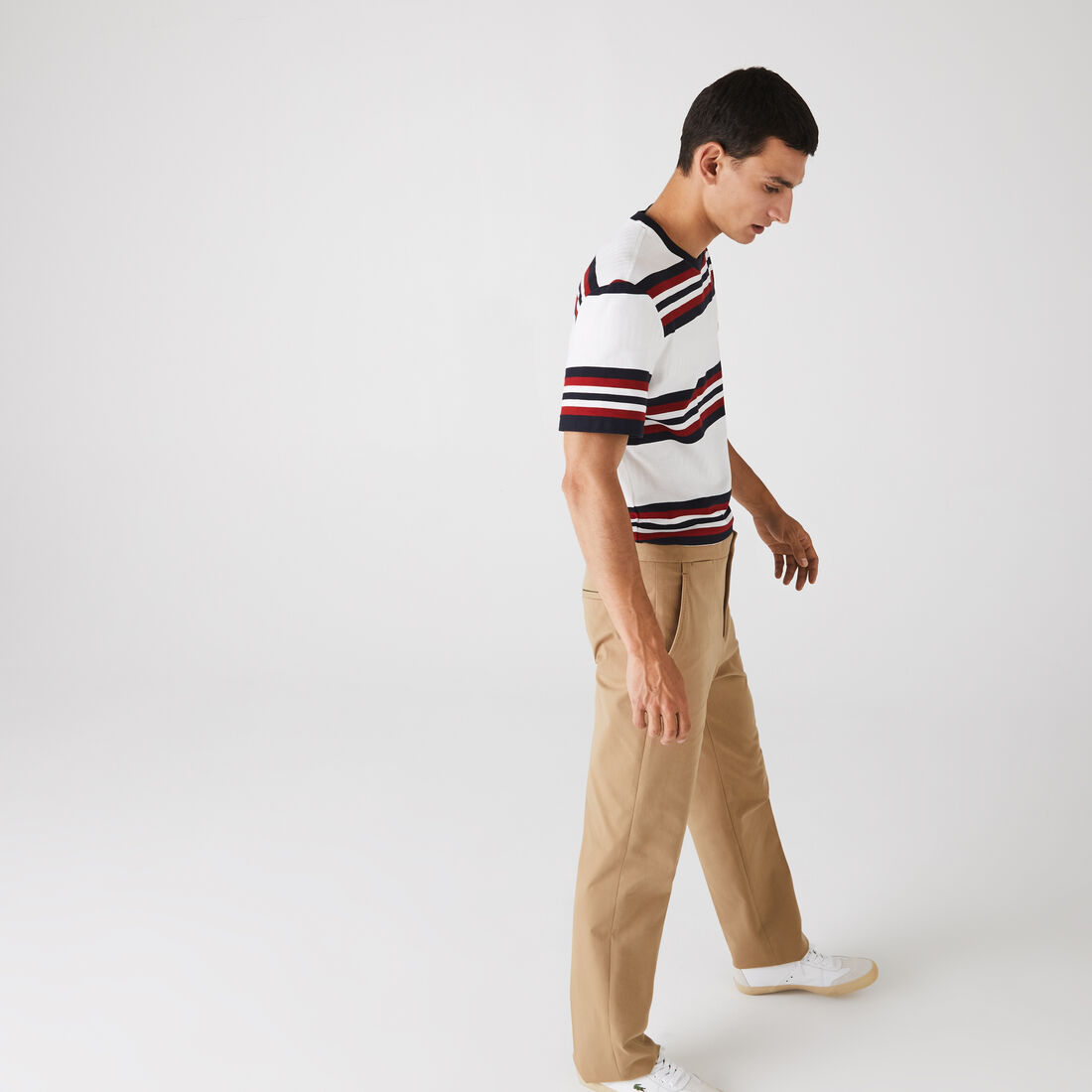 Men's Made in France Tricolour Striped Cotton T-Shirt Men's Made in France Tricolour Striped Cotton T-Shirt