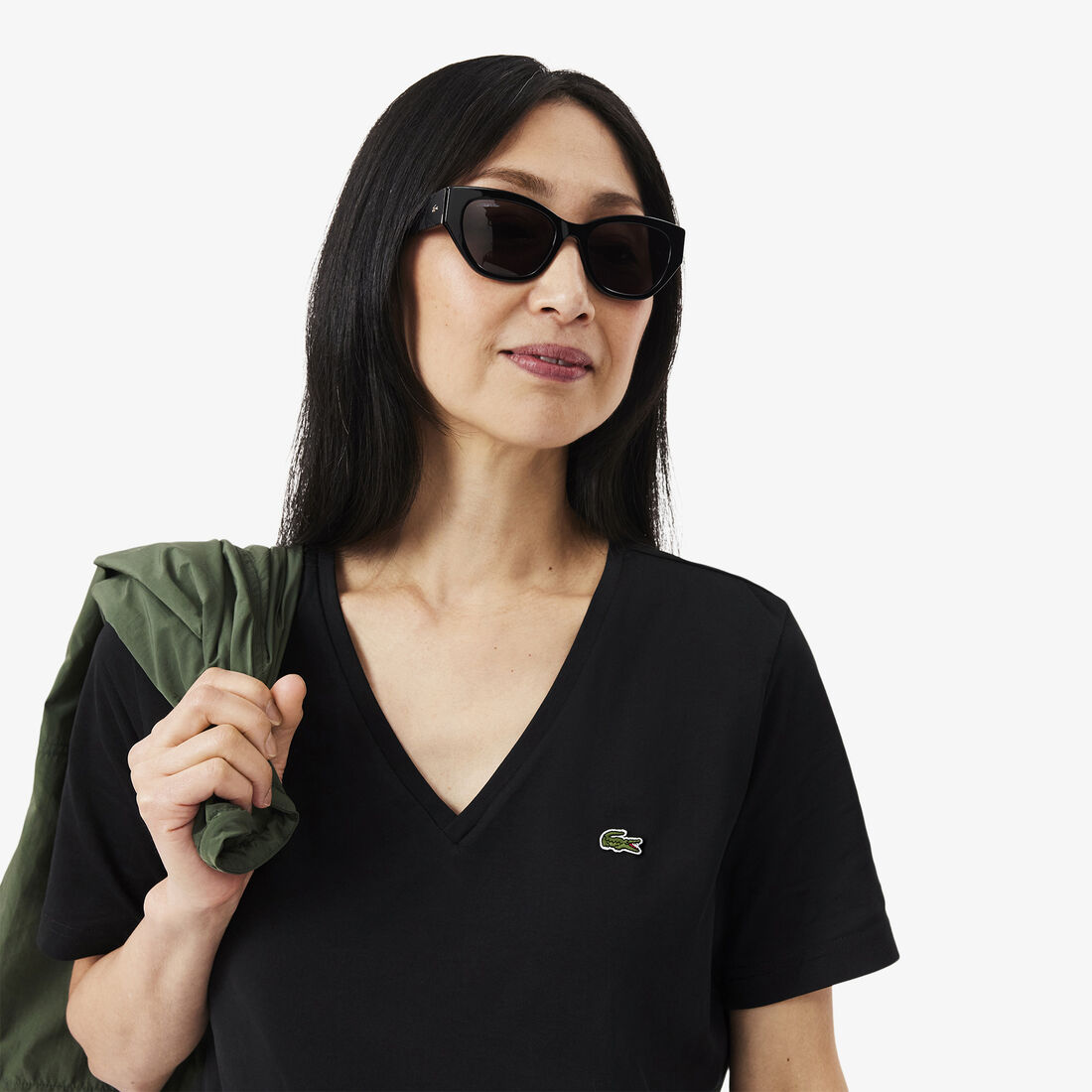 Relaxed Fit Soft Cotton V Neck T-shirt Relaxed Fit Soft Cotton V Neck T-shirt