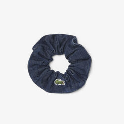 lacoste denim hair scrunchie