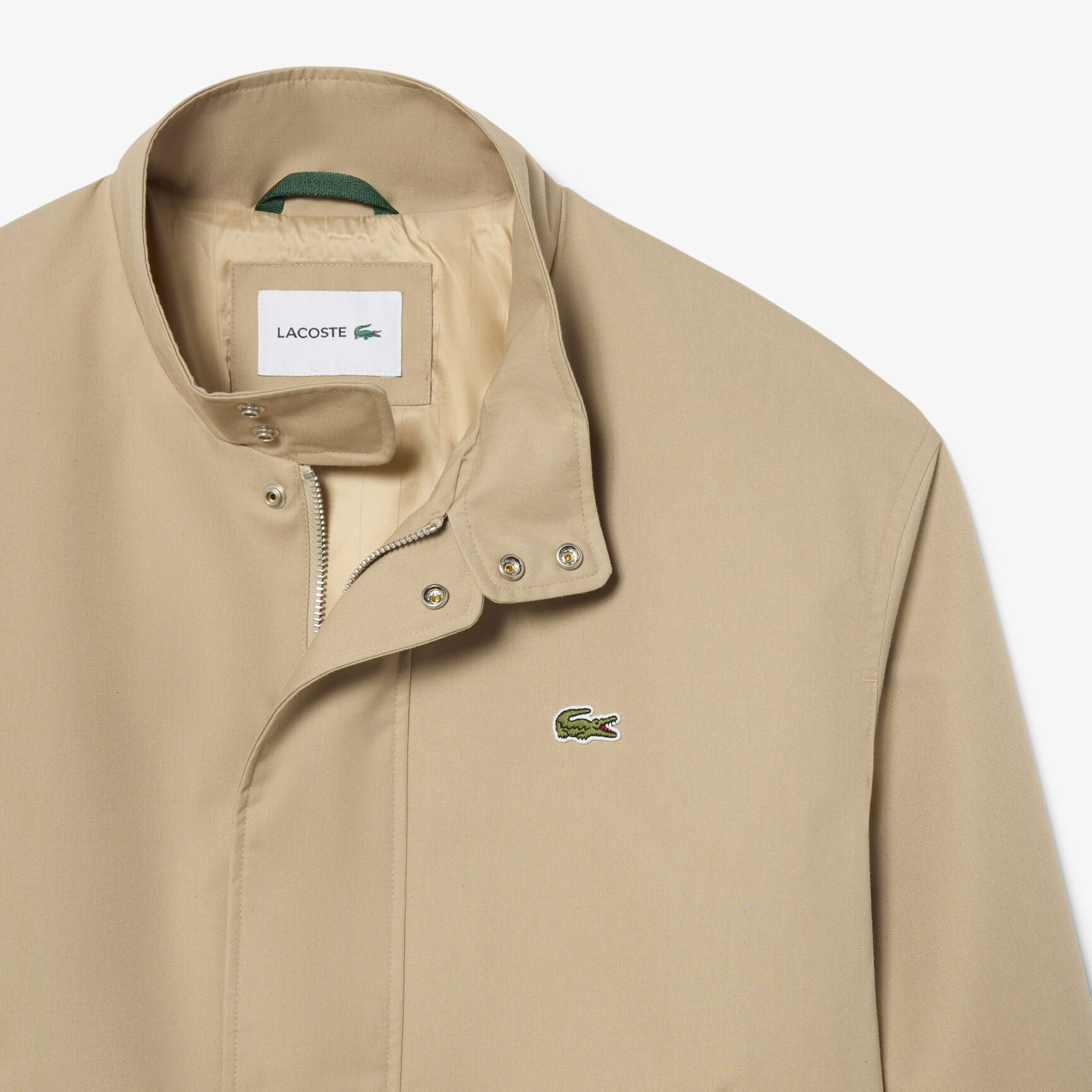 Water-Repellent Twill Harrington Jacket