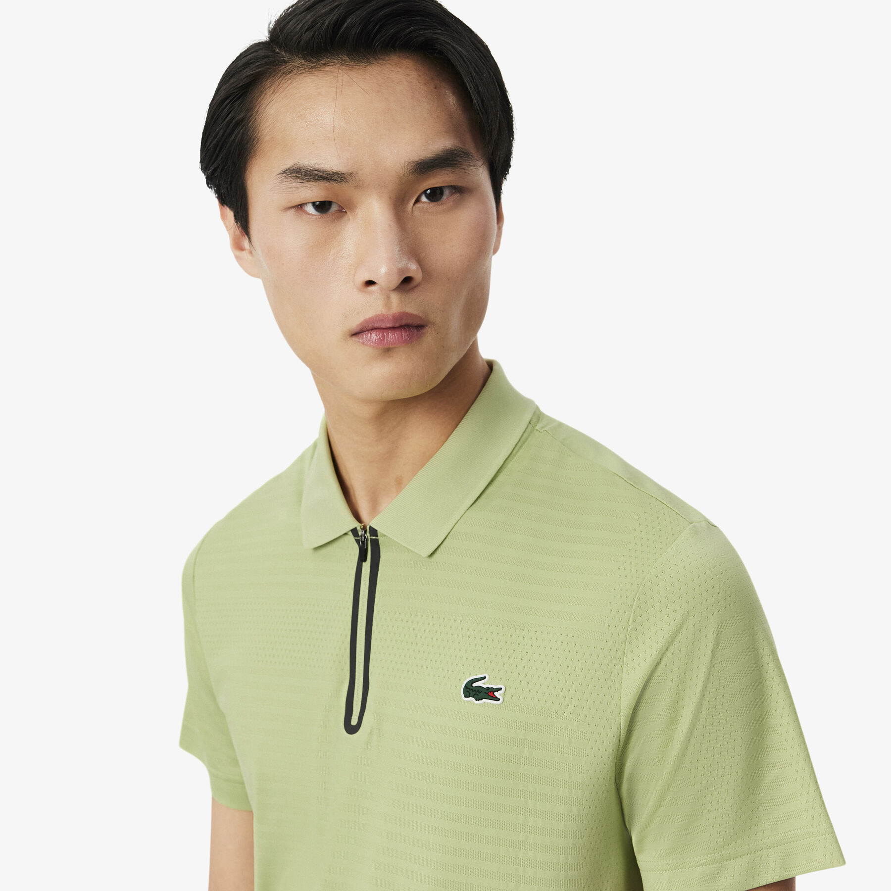 lacoste ultra dry stretch jacquard tennis polo shirt
