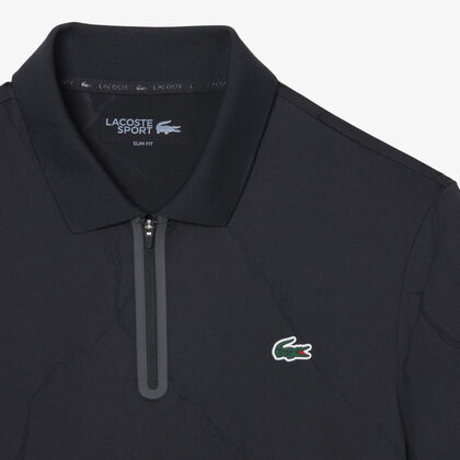 lacoste ultra dry jacquard crocodile tennis polo shirt
