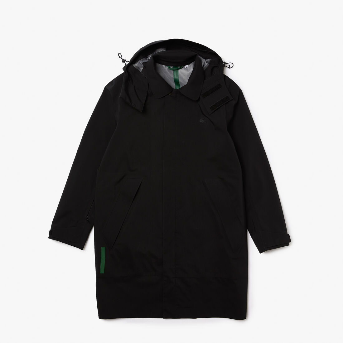 Men’s Detachable Hood Knee-Length Water-Resistant Parka
