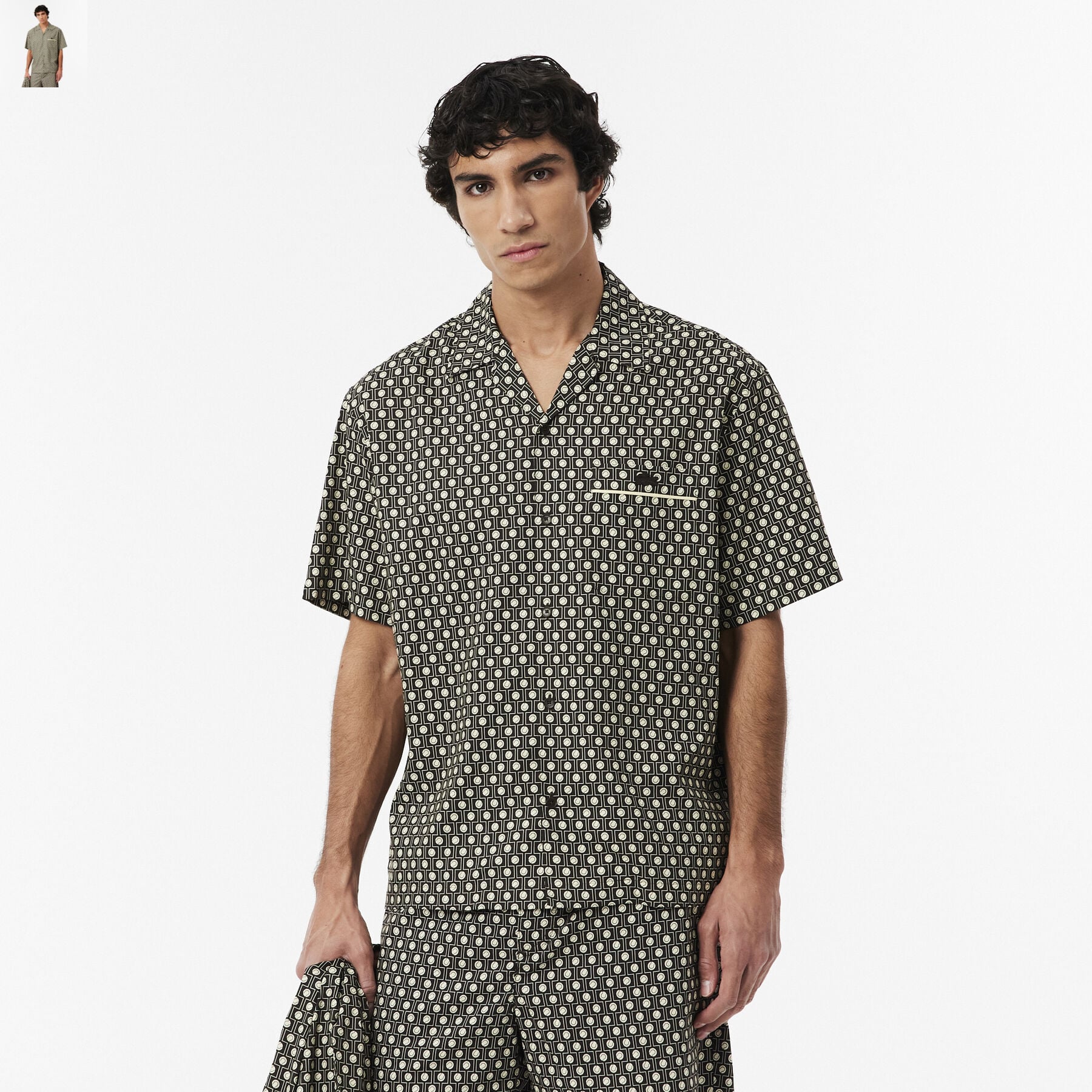Relaxed Fit Short Sleeved Shirt lacoste relaxed fit short sleeved shirt