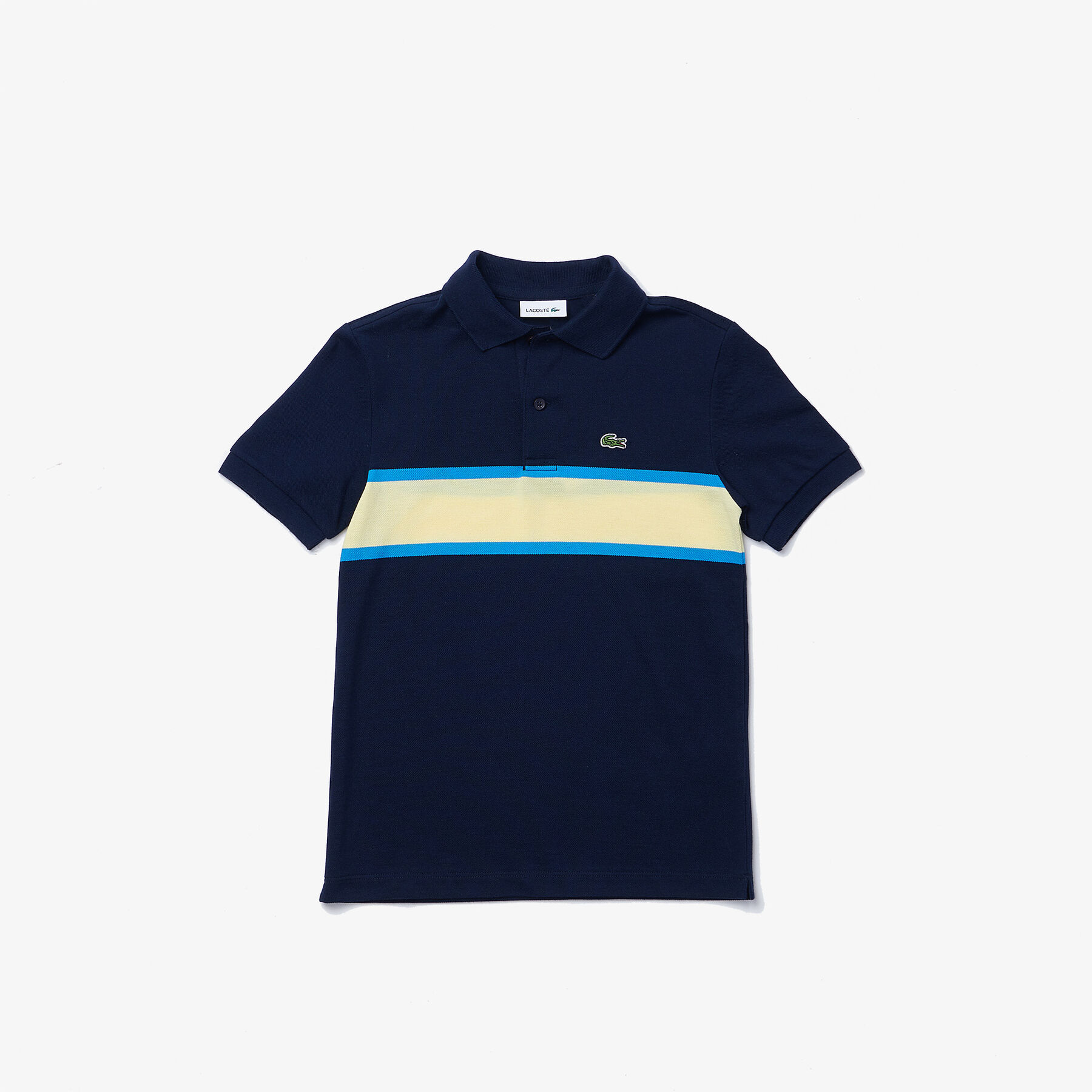 Boys’ Lacoste Contrast Striped Cotton Piqué Polo boys lacoste contrast striped cotton piqu polo