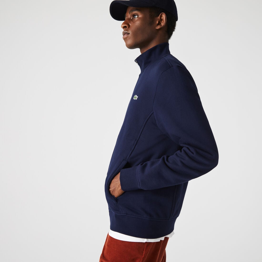 سويت شيرت من مزيج القطن الصوفي بسحاب مجموعة Lacoste SPORT للرجال سويت شيرت من مزيج القطن الصوفي بسحاب مجموعة Lacoste SPORT للرجال