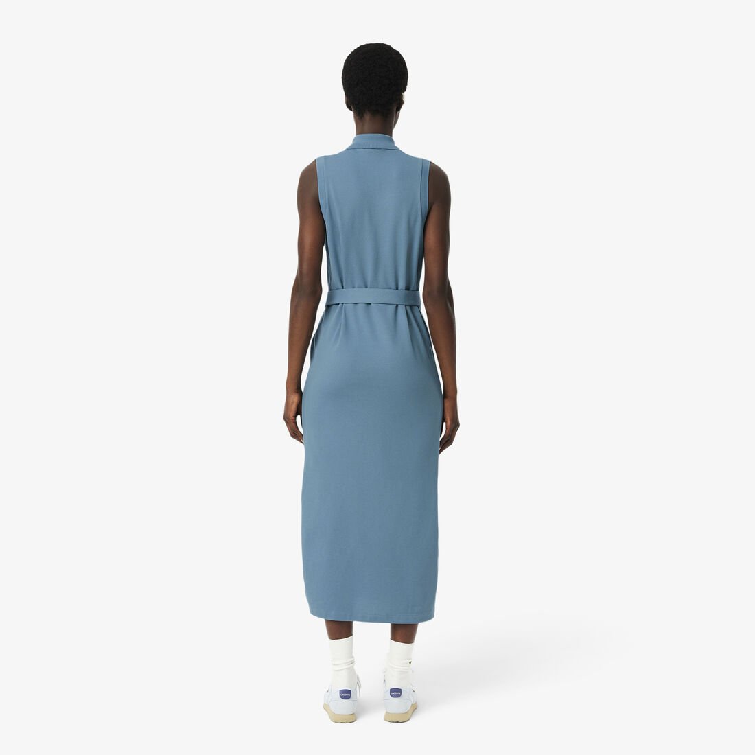 Long Stretch Mini Pique Polo Dress Long Stretch Mini Pique Polo Dress