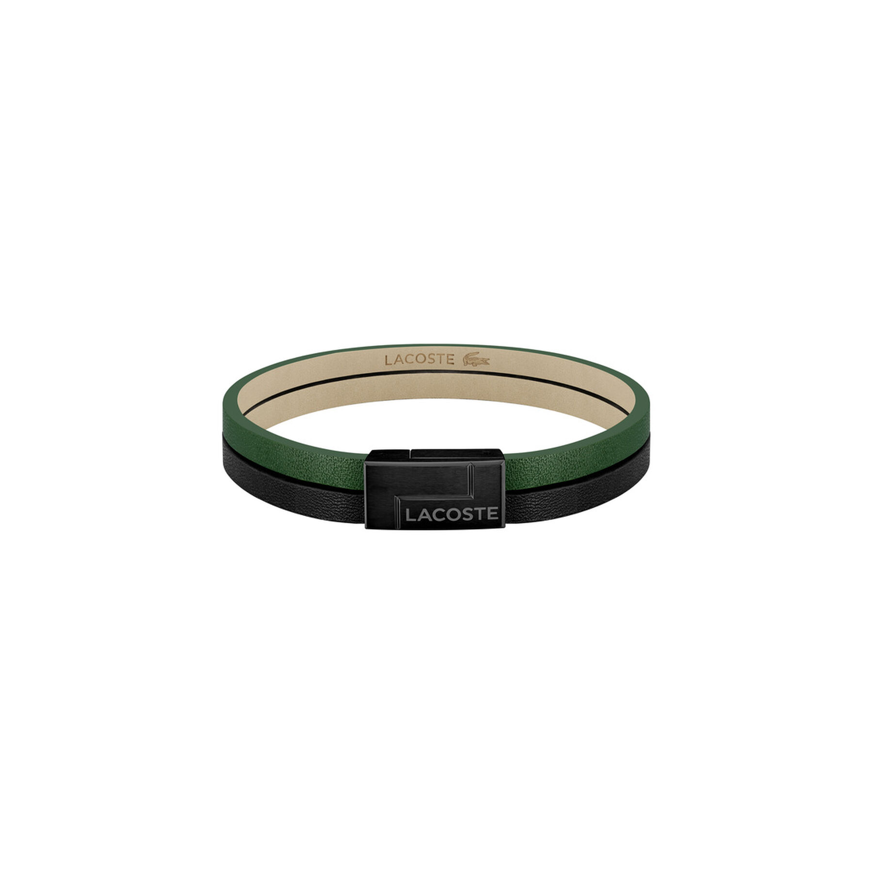 lacoste men traveler wrist band bracelet