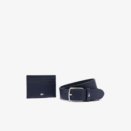 Leather Belt/card Holder Gift Set