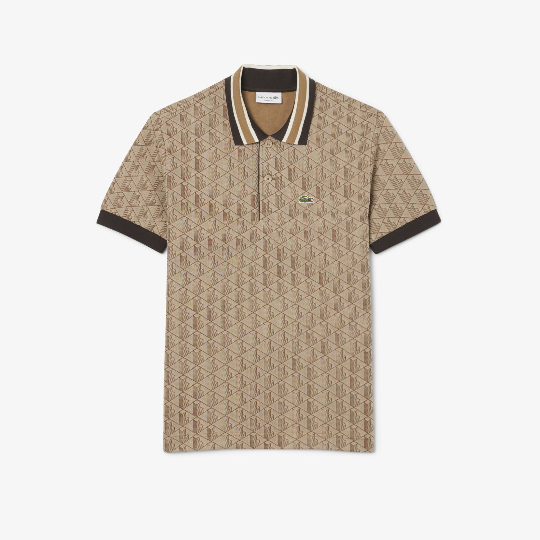 Classic Fit Monogram Jacquard Polo Shirt Classic Fit Monogram Jacquard Polo Shirt