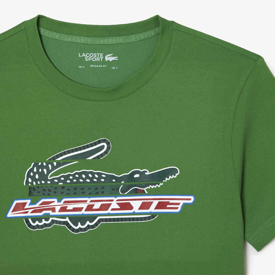 تيشيرت لاكوست قطن عضوي بقصة عادية للرجال مجموعة Lacoste SPORT تيشيرت لاكوست قطن عضوي بقصة عادية للرجال مجموعة Lacoste SPORT