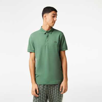 Men's Lacoste Paris Polo Shirt Regular Fit Stretch Cotton Piqué