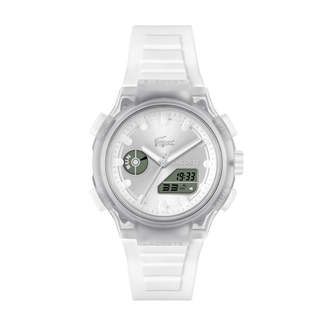 White Silicone Strap Women's Watch