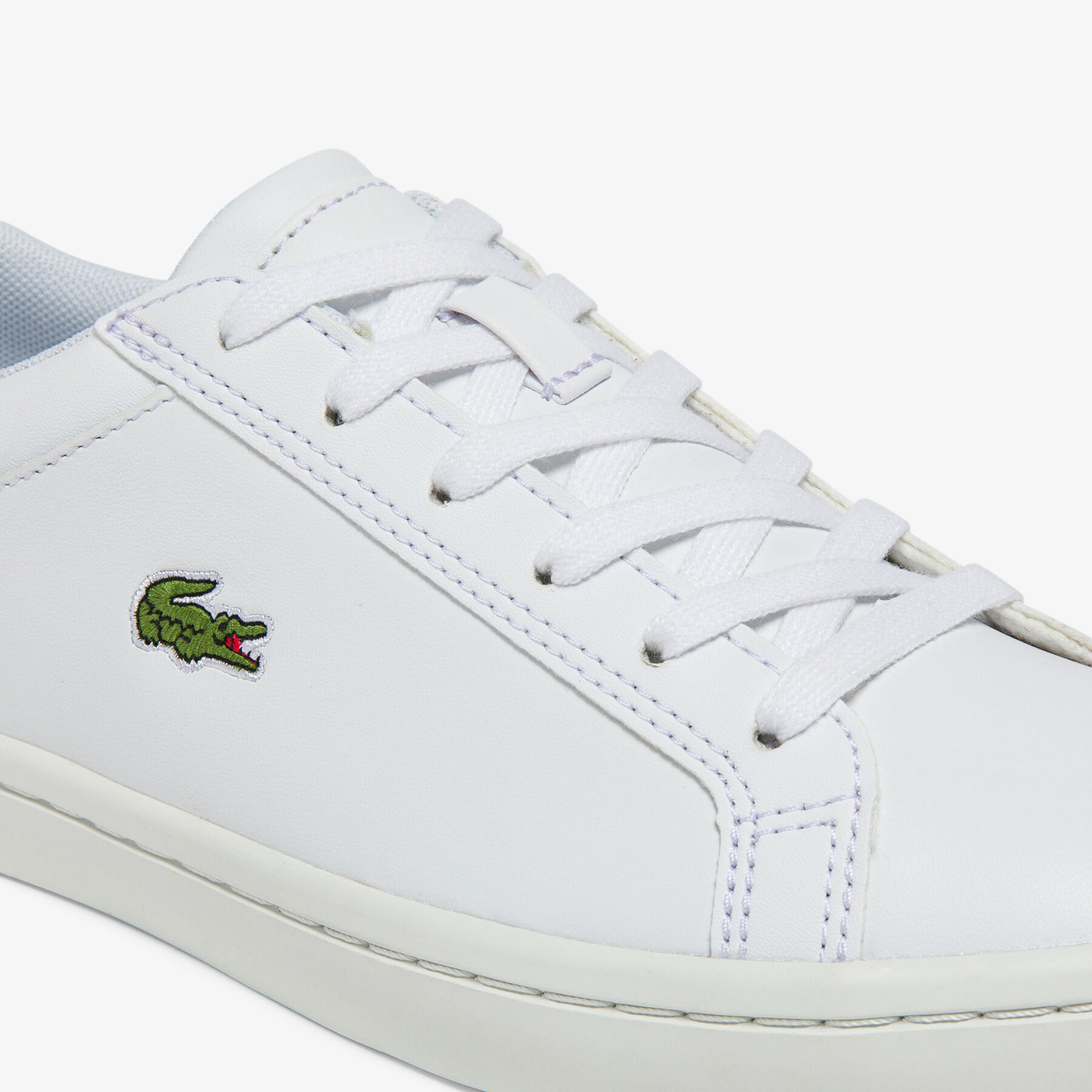 lacoste women s straightset leather trainers