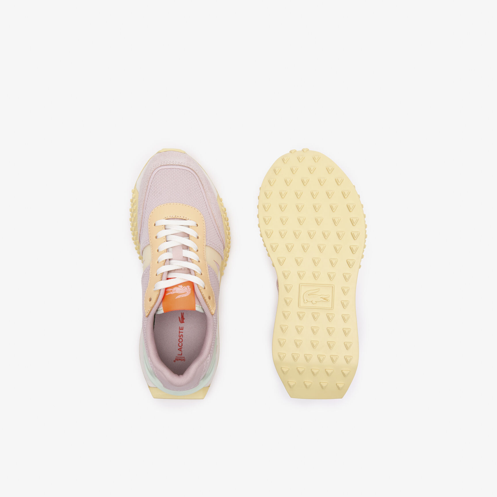 Women's Lacoste L-Spin Deluxe Leather Colour-Block Trainers