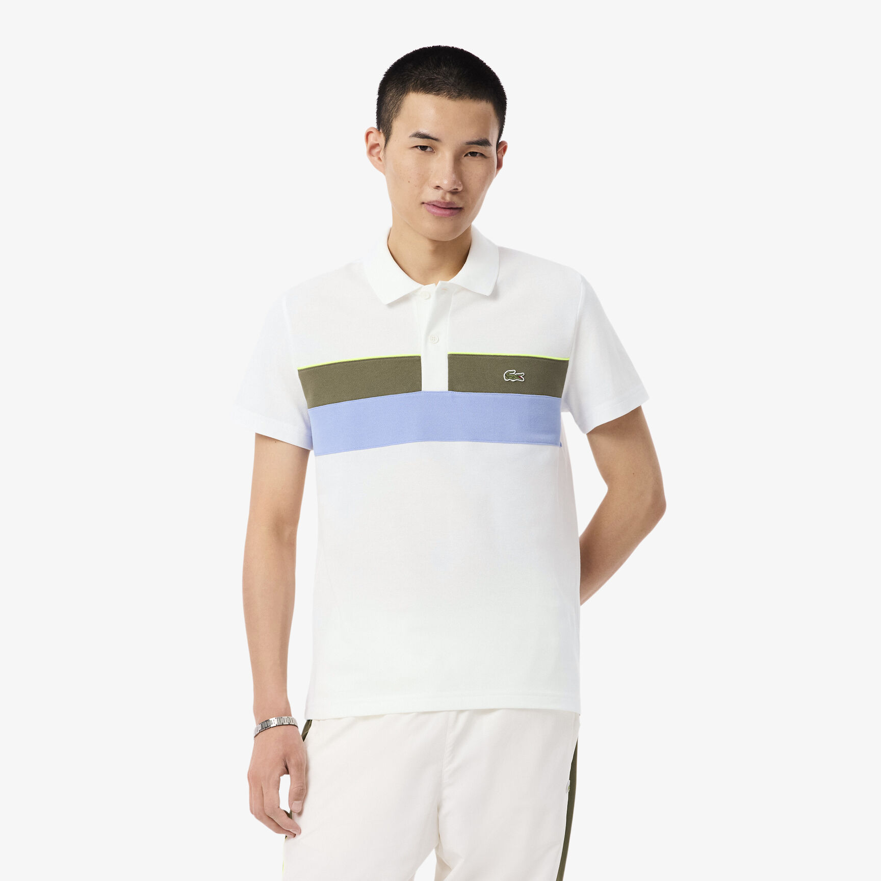Regular Fit Colour-Block Petit Pique Polo Shirt Regular Fit Colour-Block Petit Pique Polo Shirt