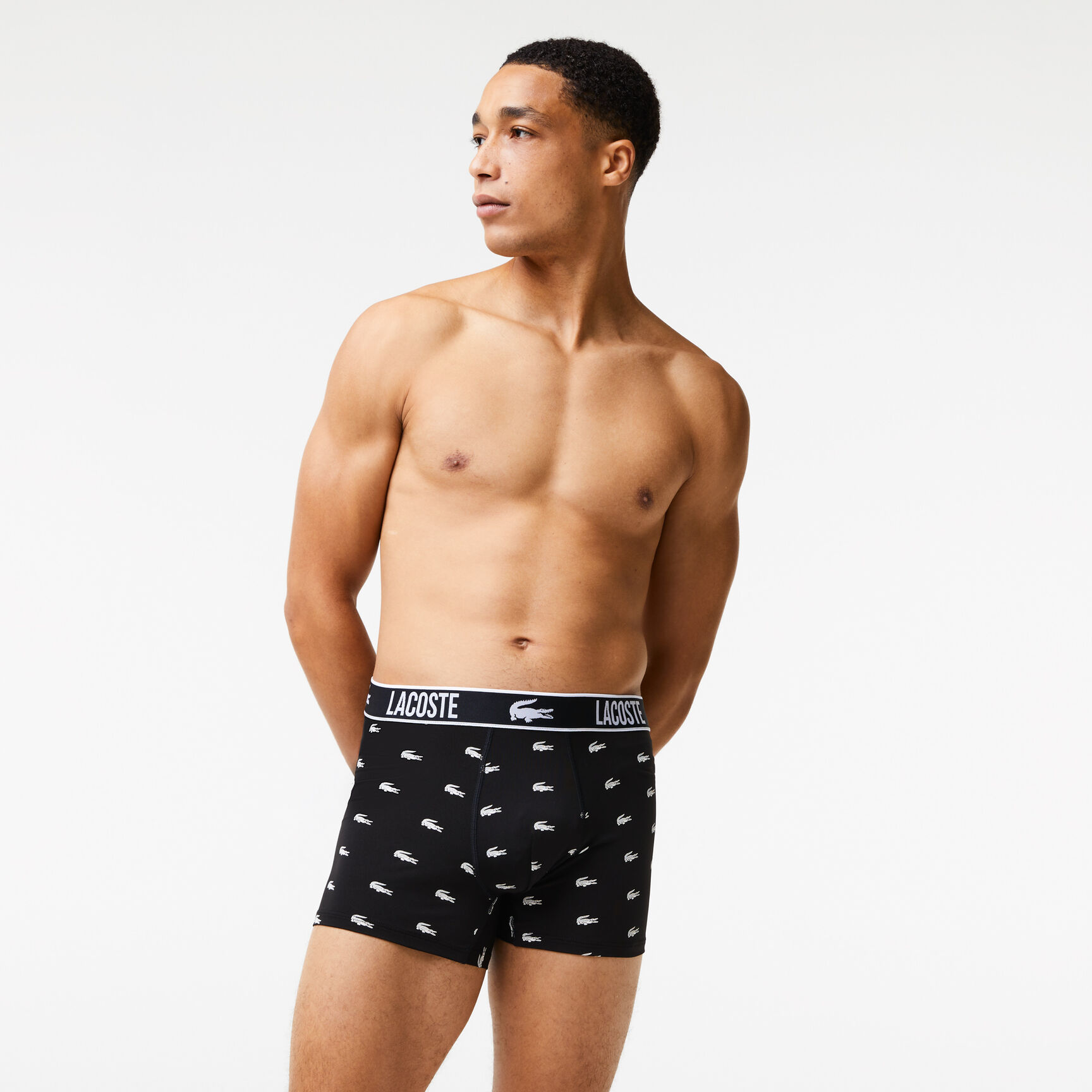 Men's Lacoste Recycled Polyester Jersey Trunk Three-Pack Men's Lacoste Recycled Polyester Jersey Trunk Three-Pack